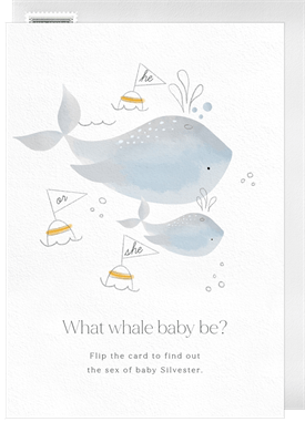 'What Whale Baby Be' Gender Reveal Announcement