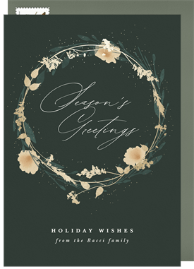 'Wild Wreath' Holiday Greetings Card