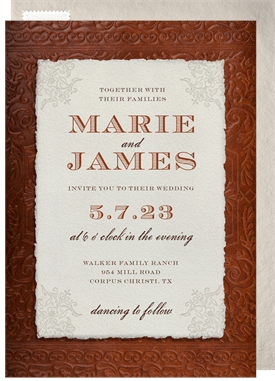 'Western Vintage' Wedding Invitation