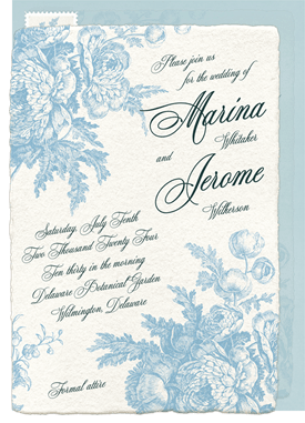 'Vintage Romance' Wedding Invitation