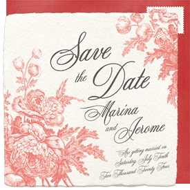 'Vintage Romance' Wedding Save the Date