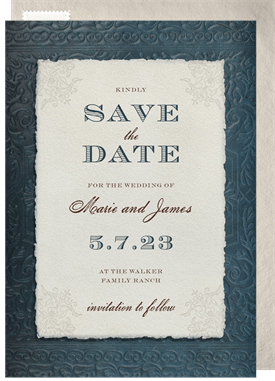 'Western Vintage' Wedding Save the Date