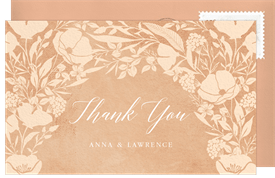 'Bountiful Arch' Wedding Thank You Note