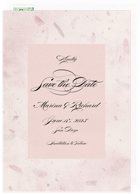 'Petal Paper' Wedding Save the Date