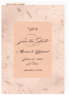 'Petal Paper' Wedding Save the Date