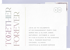 'Together Forever' Party Invitation