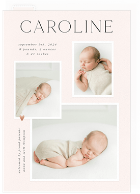 'Sweet Scrapbook' Birth Announcement