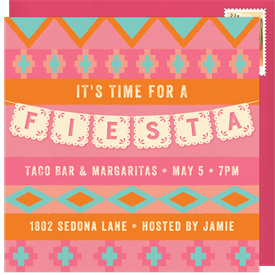 'Fiesta Garland' Cinco de Mayo Invitation