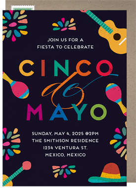 'Playful Cinco De Mayo' Cinco de Mayo Invitation