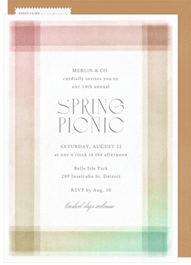 'Ombre Frame' Business Invitation