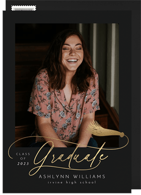 'Gold Tassel' Graduation Announcement