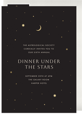 'Celestine' Dinner Invitation