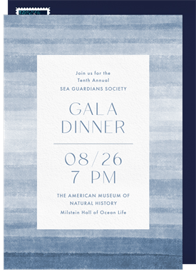 'Ombre Strokes' Gala Invitation