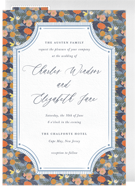 'Coastal Contrast' Wedding Invitation