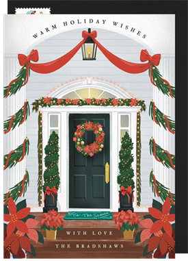 'Colonial Door' Christmas Greetings Card