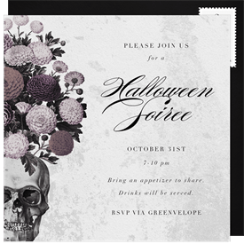 'Halloween Elegance' Halloween Invitation