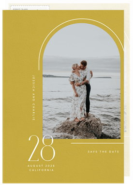 'Coastal Palms' Wedding Save the Date