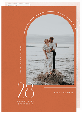 'Coastal Palms' Wedding Save the Date