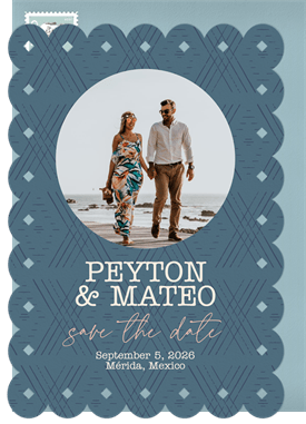 'Boho Papel Picado' Wedding Save the Date