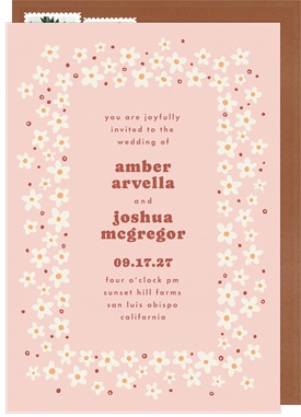 'Boho Blossoms' Wedding Invitation