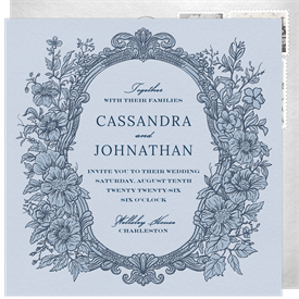 'Baroque Floral' Wedding Invitation