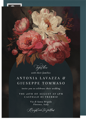 'Baroque Inspired' Wedding Invitation