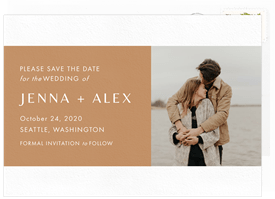 'Simple Stripe' Wedding Save the Date