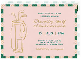 'Tee Time Chic' Golf Invitation