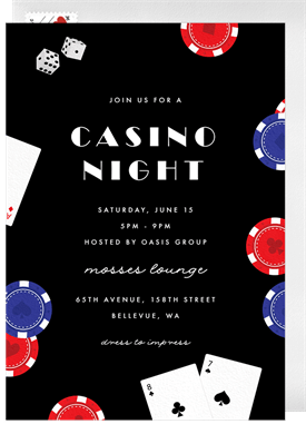 'Casino Essentials' Company Retreat Invitation