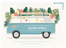 'Little Surfer' Baby Shower Invitation