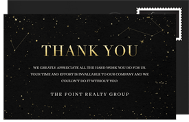 'Galaxy Gala' Gala Thank You Note