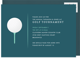 'Tee Time' Golf Invitation