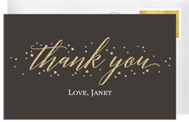 'Glitter Border' Retirement Thank You Note