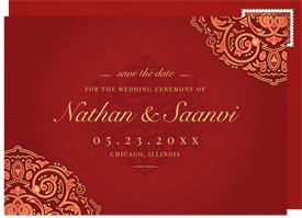 'Mehndi' Wedding Save the Date