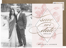 'Vintage Botanical' Wedding Save the Date