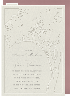 'Tree of Life' Wedding Invitation