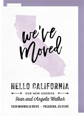 'Hello California' Moving Announcement