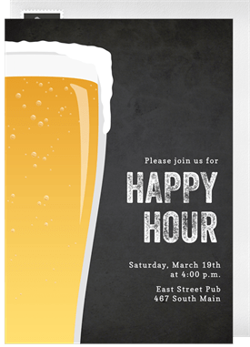 'Brew Bash' Happy Hour Invitation