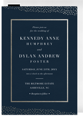 'Foiled Effervescence' Wedding Invitation