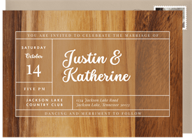 'Northern Woods' Wedding Invitation