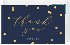 'Posh Confetti' Business Thank You Note