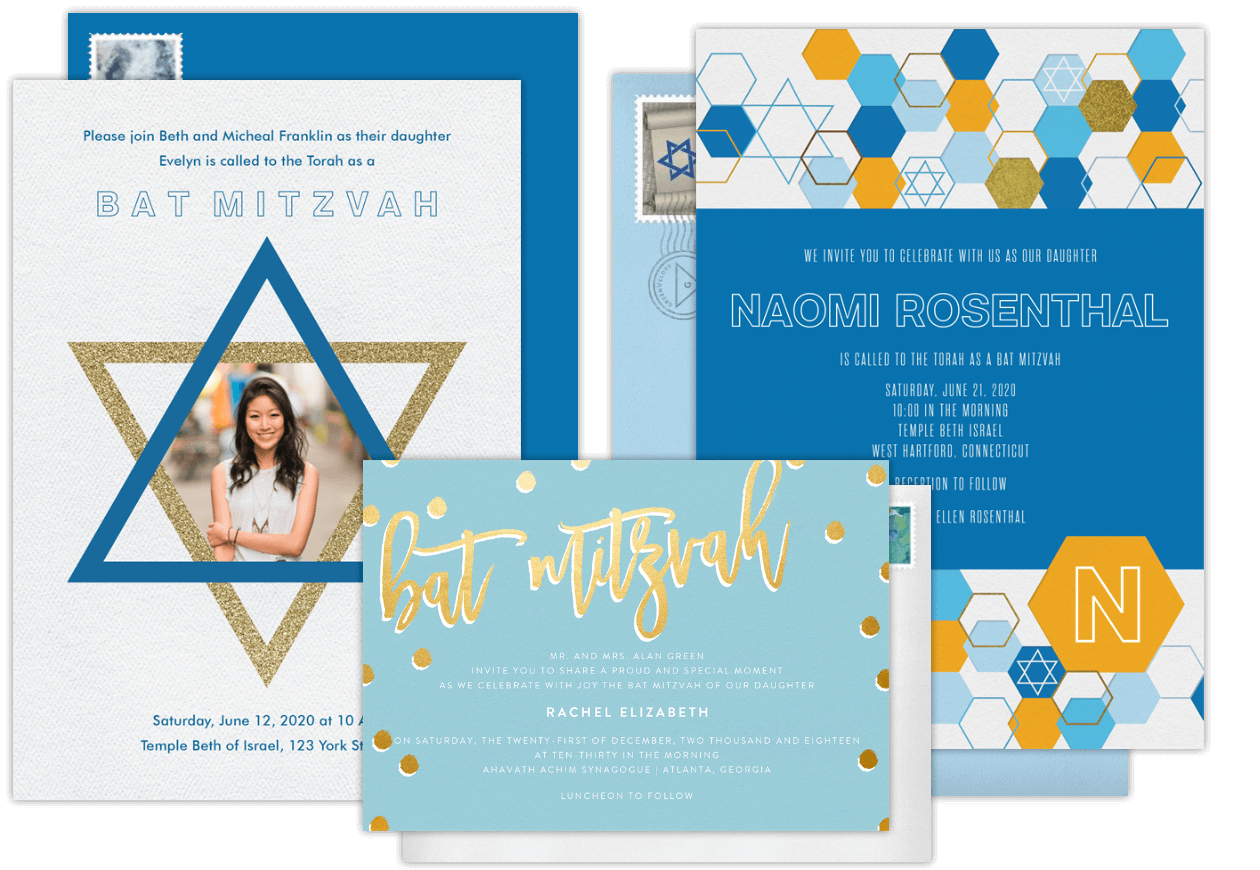 Bat Mitzvah Invitations