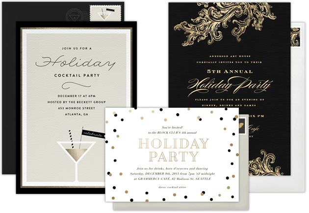 Business Holiday Party Invitations