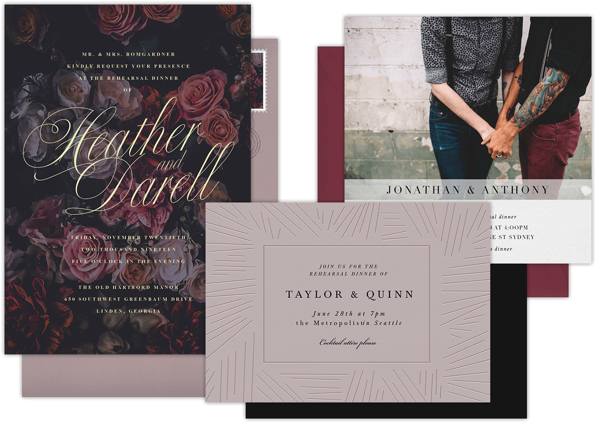 Rehearsal Dinner Invitations